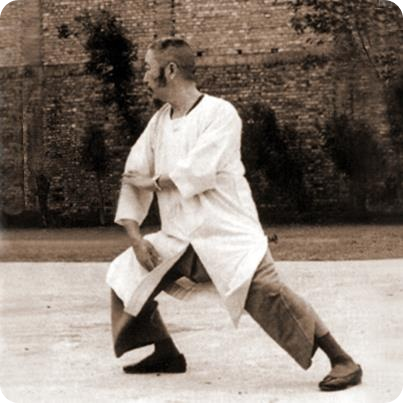 man doing tai chi pose